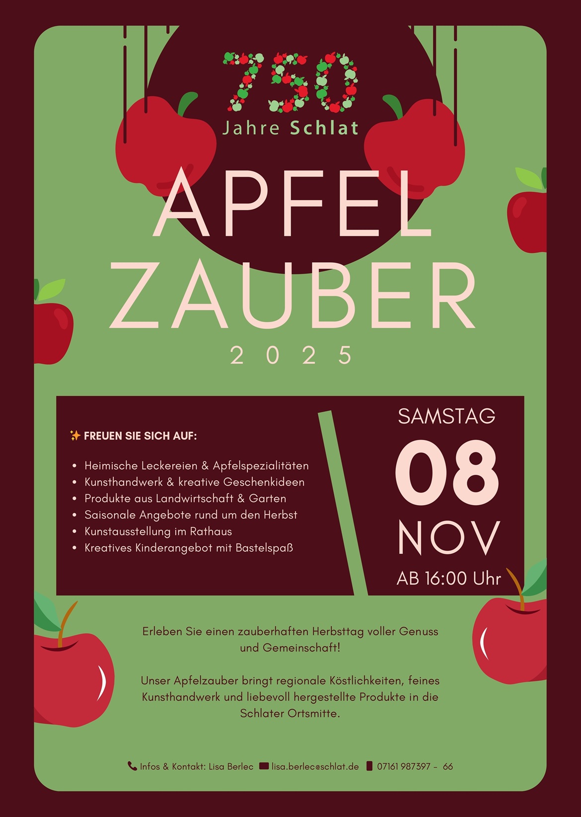 Plakat Apfelzauber